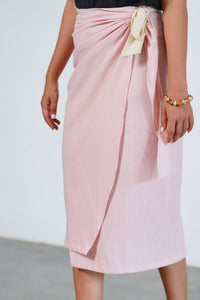 MENDES CEYLON - Pink Si Wrap Skirt