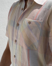 Load image into Gallery viewer, Pastel-Plaid Linen Shirt
