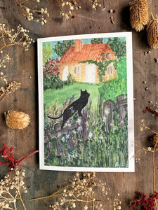 Willow Cottage Printed Card
