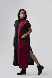 Elie Midi Dress - Red Batik