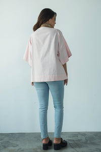 MENDES CEYLON - Jacquard Linen Kimono Pink (Dual Size)
