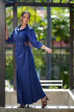 Load image into Gallery viewer, UDDAMI Ruched Maxi (Navy)
