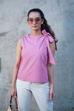 Load image into Gallery viewer, UDDAMI Bow-Tie Top : Pink
