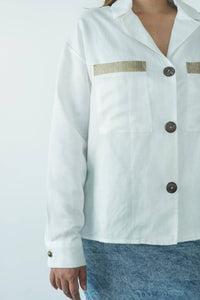 MENDES CEYLON -Smart Shirt with Lepel White