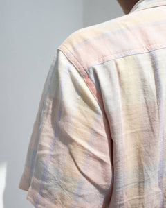 Pastel-Plaid Linen Shirt