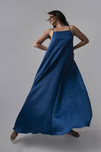 Load image into Gallery viewer, Shiny Blue Alokha Maxi Dress
