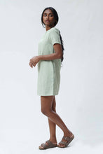 Load image into Gallery viewer, Saki - Sage Mini Linen dress
