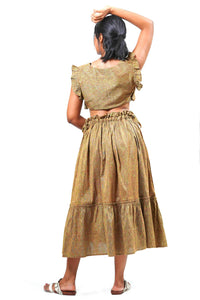 CLARA MINNELLI - Olive Scrunch Skirt